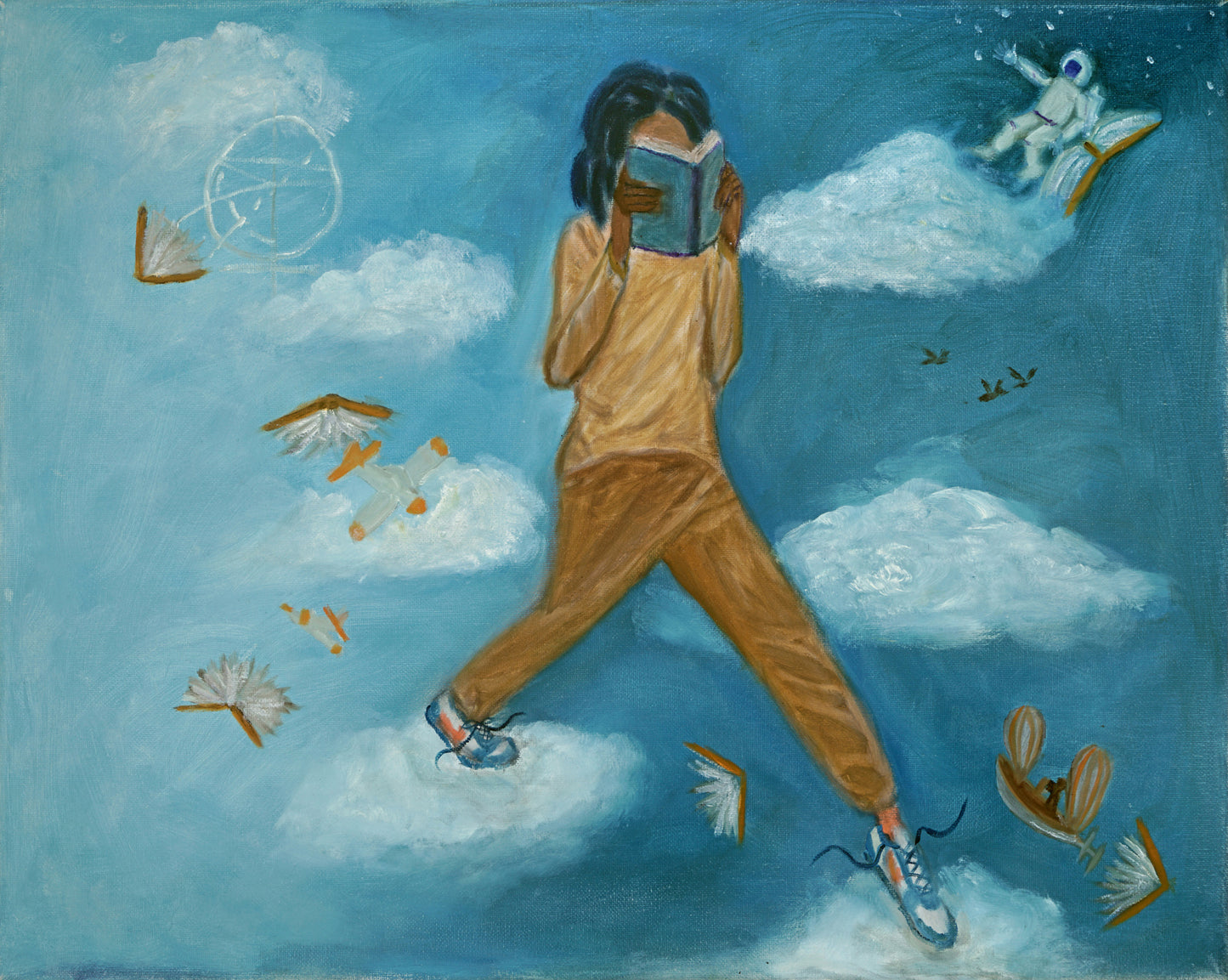 All About Flights - Original 20x16 Oil painting on canvas