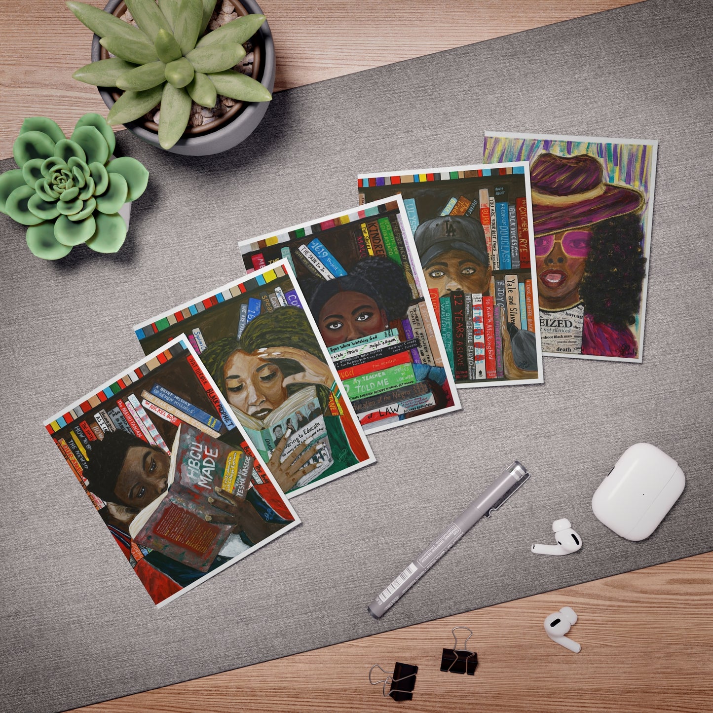 Copy of Artistic Greeting Cards for Every Occasion - Multi-Design Pack, Unique Handmade Cards, Birthday, Thank You, Art Lovers