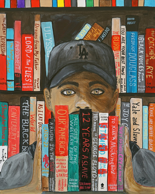 Banned 2 - Original 16x20 Acrylic Painting on Flat Canvas Panel