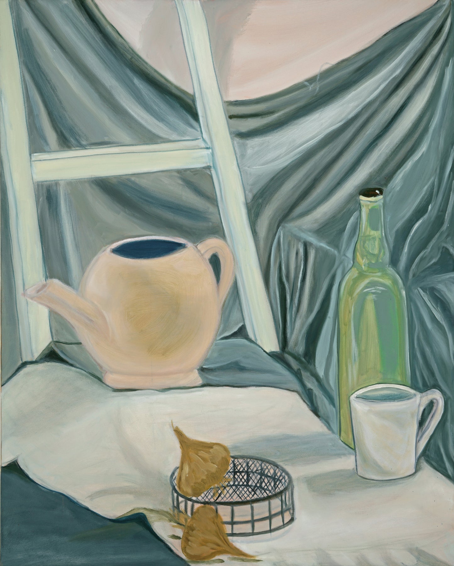 The Tea - Original 24x30 Oil painting on canvas