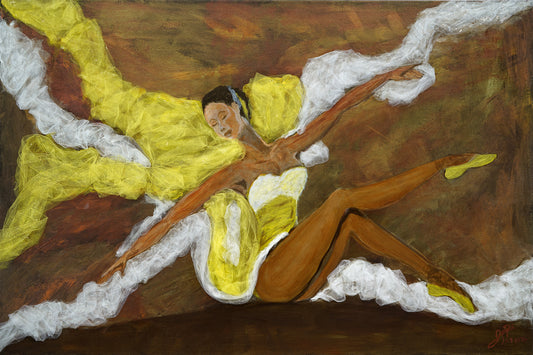 Gentle Storm - Original 24x36 Acrylic Paint on Canvas