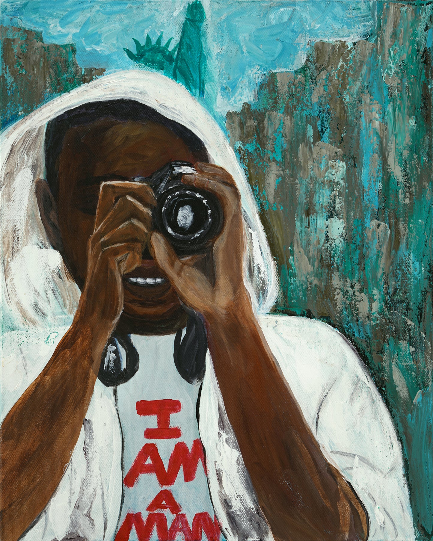 I Am A Man - Original 20x16 Acrylic painting on canvas