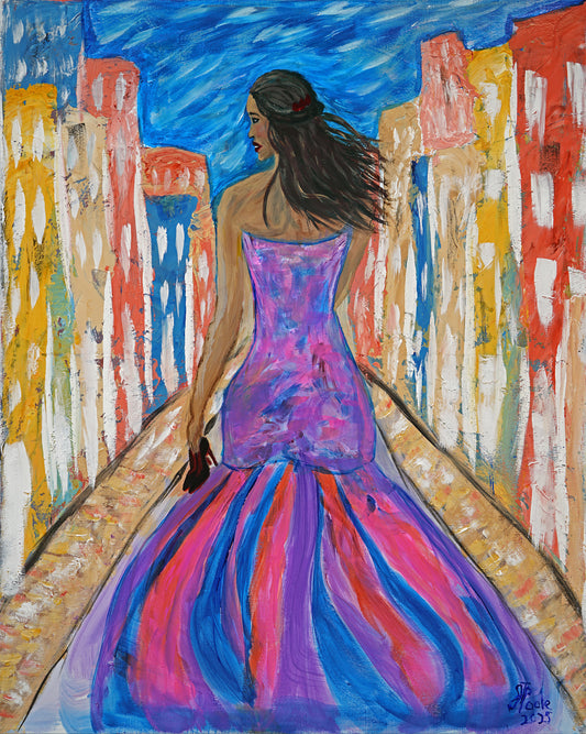 Quite Time - Original 24x30 Acrylic Painting on Canvas