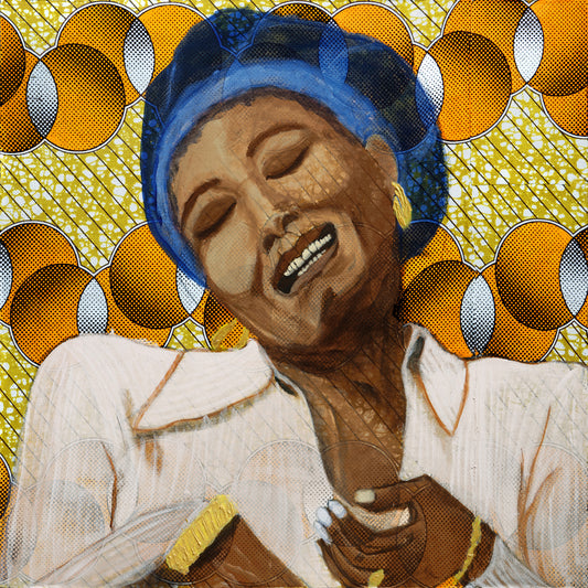 The Joy that Maya Gives - Original 24x24 Mixed Media on Wood