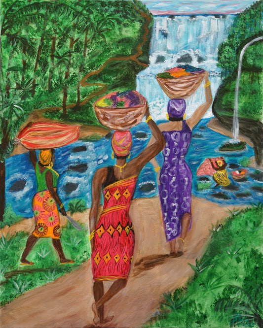 The Seventh Day - Original 24x30 Acrylic Painting on Canvas